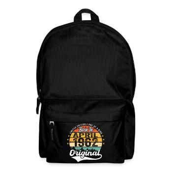 April 1962 Birthday Gift April 1962 Vintage - Backpack - black - Front