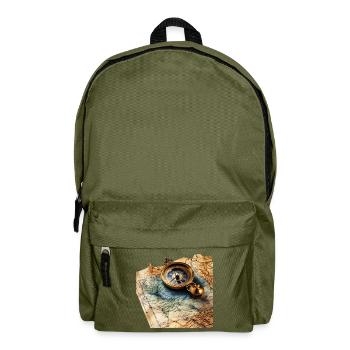 Chasse au trésor : une aventure à l’ère moderne - Sac à dos - vert olive - Devant