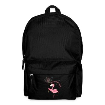 Flamingo "proud, unique & elegant - Backpack - black - Front