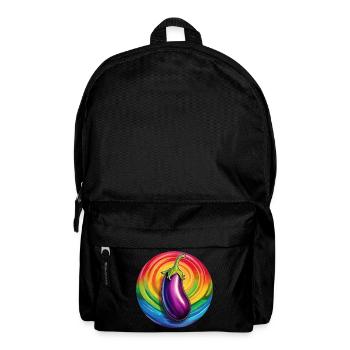 Aubergine LGBTQ - Sac à dos - noir - Devant