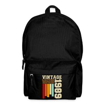 1989 - Sac à dos - noir - Devant