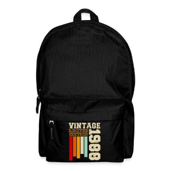 1988 - Sac à dos - noir - Devant