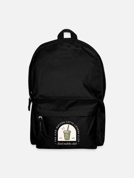 Iced matcha latte lovers Japanese drink funny - Backpack - black