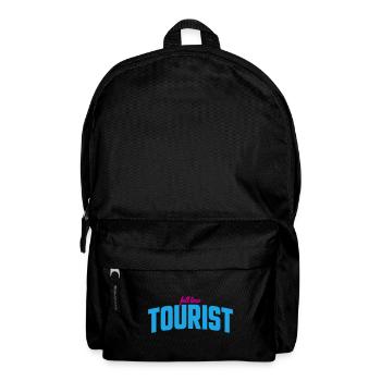 Full Time Tourist | Colors changeable - Backpack - black - Front