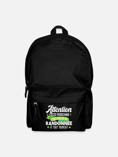 Randonnée Randonneur Trekking Montagne Cadeau - Sac à dos - noir