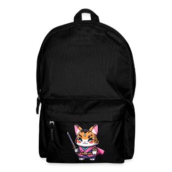 Samurai-Katze #18 - Rucksack - Schwarz - Vorne