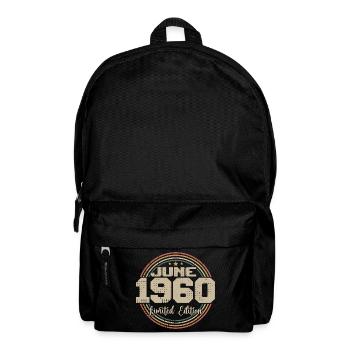 Born in June 1960 Birthday 11960 June 1960 June - Backpack - black - Front
