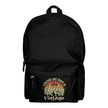Jahrgang Juli 1978 Geburtstag Juli 1978 - Rucksack - Schwarz - Vorne