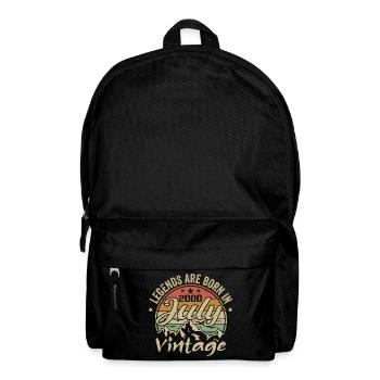 Vintage Juli 2000 Geburtstag Juli 2000 - Rucksack - Schwarz - Vorne