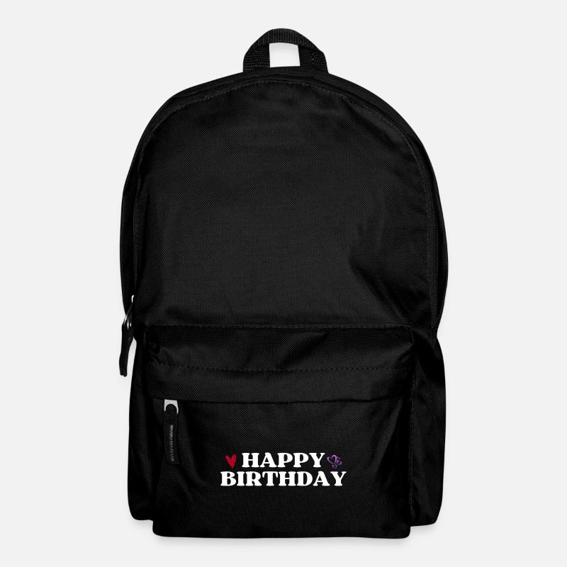 Happy Birthday - Rucksack - Schwarz