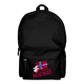 Norwegen Elch norge - Rucksack - Schwarz - Vorne