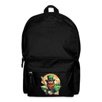 St. Patrick's Day Shamrock Baseball - Backpack - black - Front