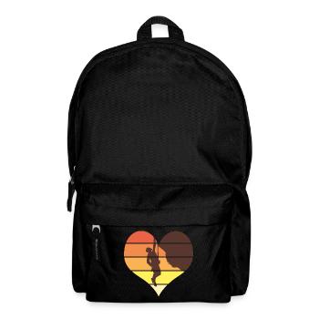I love climbing humor climbing climb - Backpack - black - Front