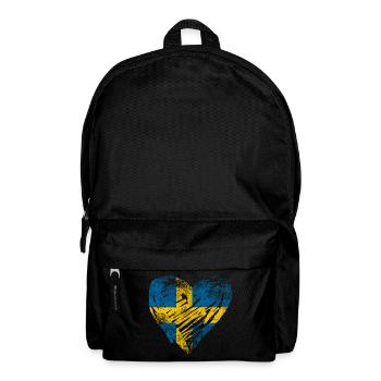 Sweden heart used look - Backpack - black - Front