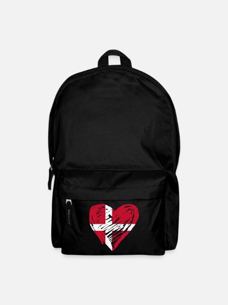 Danemark Coeur - Sac à dos - noir