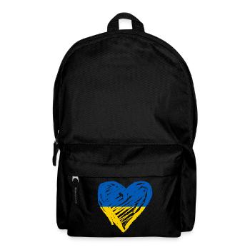 Ukraine Cœur - Sac à dos - noir - Devant