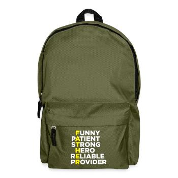 VATER BEDEUTUNG - Rucksack - Olivgrün - Vorne