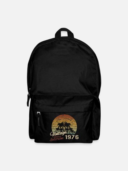 Vintage 1976 Anniversaire Cadeau 1976 Rétro 1976 - Sac à dos - noir