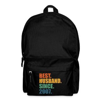 Bester Ehemann seit 2007, Geschenk zum 16-jährigen Jubiläum - Rucksack - Schwarz - Vorne