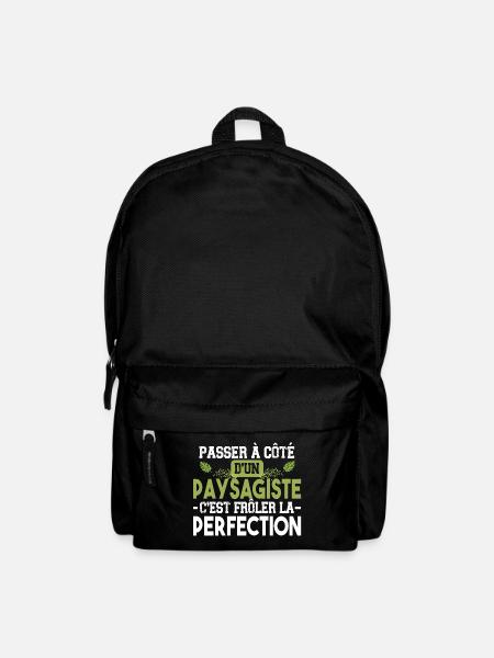 Paysagiste élagueur jardin métier arbuste cadeau - Sac à dos - noir