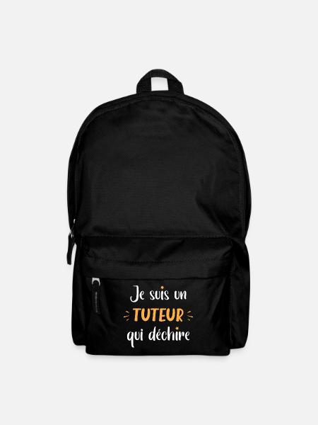 je suis un tuteur qui déchire - Sac à dos - noir