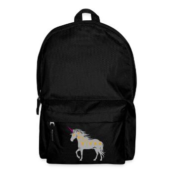 Licorne avec des étoiles | Couleurs changeantes - Sac à dos - noir - Devant