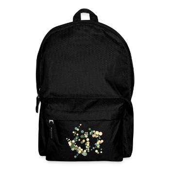 Kreis-Konfetti Farbkonzert - Rucksack - Schwarz - Vorne
