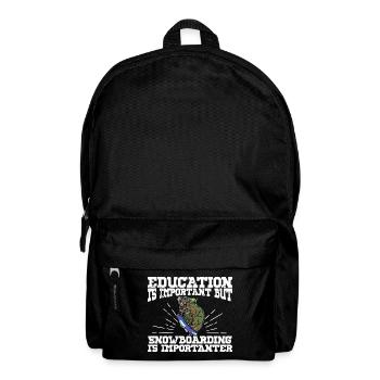 Snowboarding reptile snowboarder snow skiing - Rucksack - Schwarz - Vorne