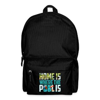 Home is Where the Pool Is - Backpack - black - Front