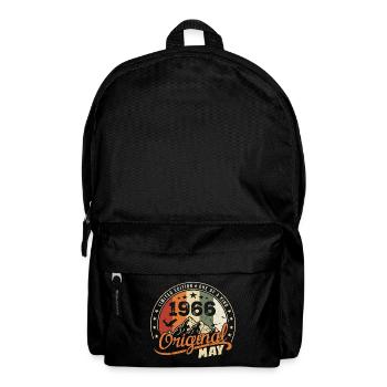 May 1966 Vintage Born In May 1966 Birthday - Backpack - black - Front