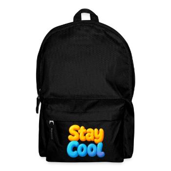 Colorful Clouds Saying Design - Backpack - black - Front