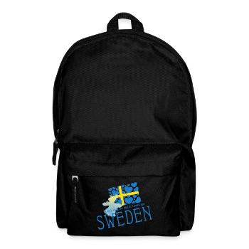 Schweden Sverige Sweden - Rucksack - Schwarz - Vorne