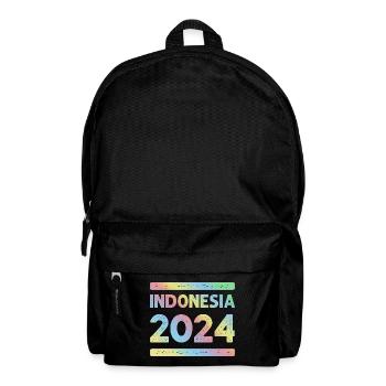 Indonésie 2024 Équipe de vacances colorée - Sac à dos - noir - Devant