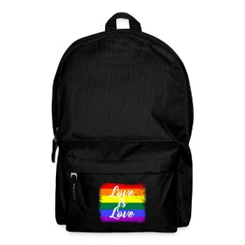 Pride Month, LGBTQ, Love is Love - Rucksack - Schwarz - Vorne