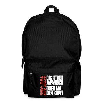 Das ist kein Japanisch Geh mal Bier holen Malle - Rucksack - Schwarz - Vorne