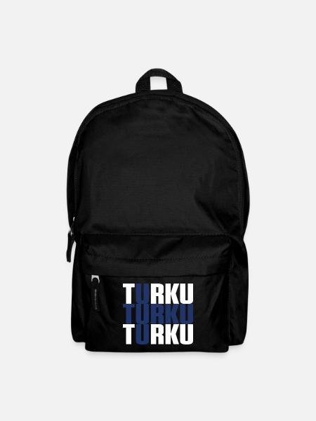 Turku Finnland Fahne - Rucksack - Schwarz