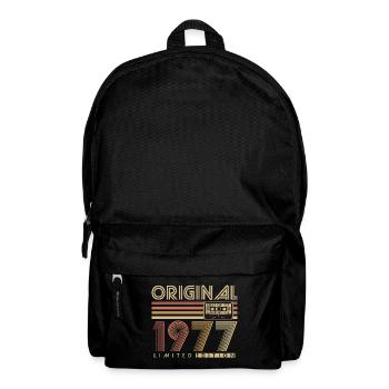 1977 Vintage Vintage Rétro Cadeau d’anniversaire - Sac à dos - noir - Devant