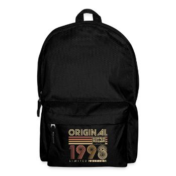 1998 Vintage Vintage Rétro Cadeau d’anniversaire - Sac à dos - noir - Devant