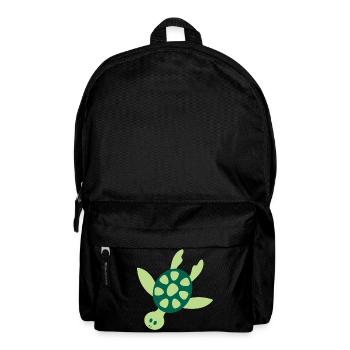 Kunterbunte Meeresschildkröte - Rucksack - Schwarz - Vorne