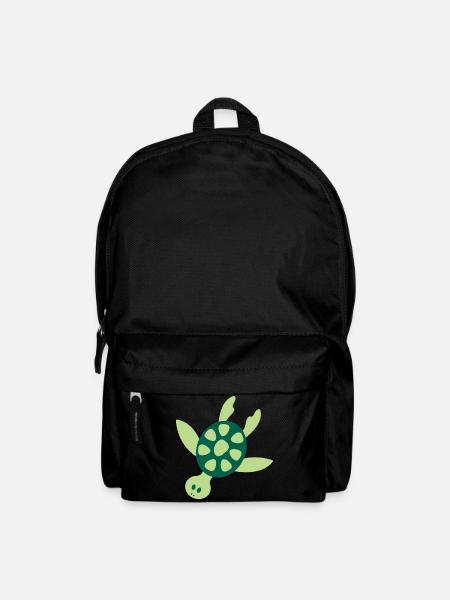 Tortue de mer colorée - Sac à dos - noir