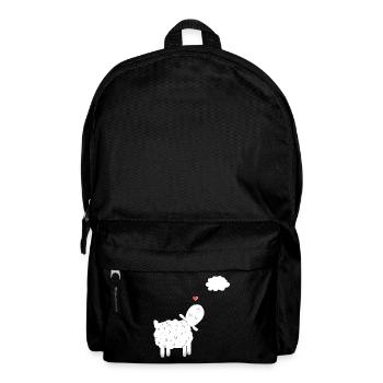 Sheep With Cloud In Love I In Love With Sheep Gift - Backpack - black - Front