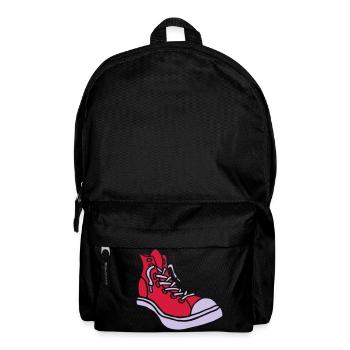 Street Sneaker Basketball Shoes Boots Alternative - Backpack - black - Front