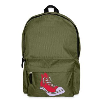 Street Sneaker Basketball Shoes Boots Alternative - Sac à dos - vert olive - Devant
