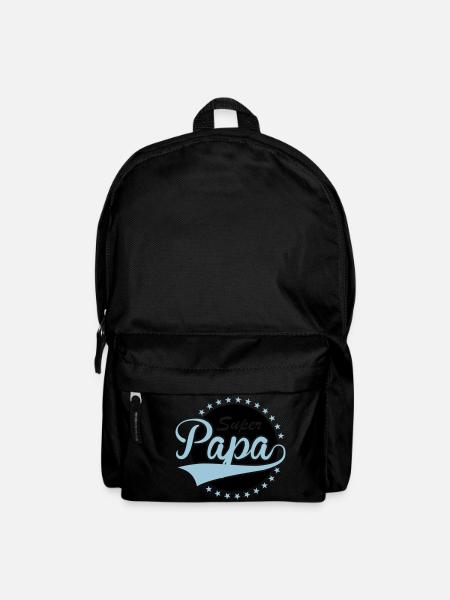 Super Papa - Rucksack - Schwarz