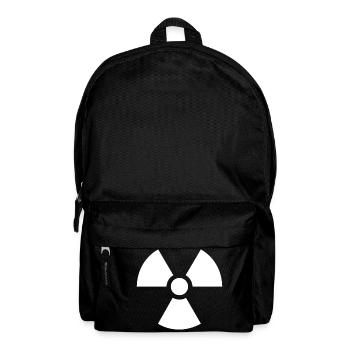 Radioactif logo blanc - Sac à dos - noir - Devant