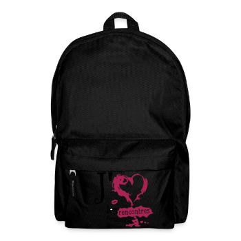 aime love rencontres pertinentes sexe humour - Sac à dos - noir - Devant