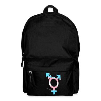 Transgender Symbol Transgender Flagge Trans farben - Rucksack - Schwarz - Vorne