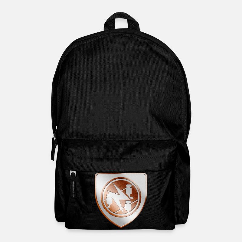 Elektriker Wappen Schild in 3D - Rucksack - Schwarz