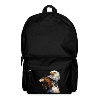 Bald Eagle, Golden Eagle and Peregrine Falcon - Backpack - black - Front