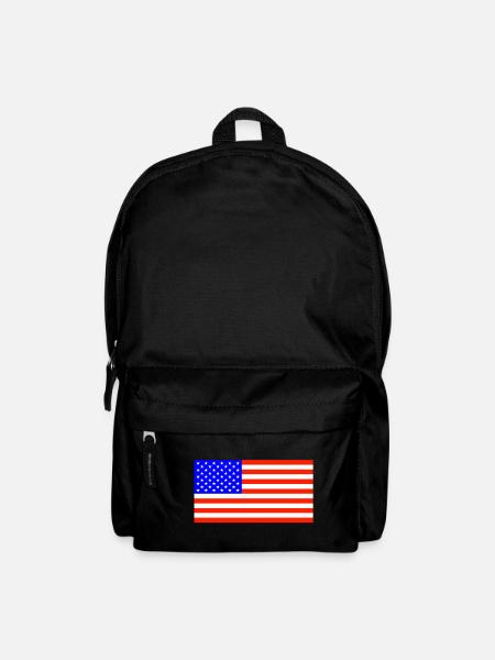 USA flage, USA Flaggem United States of America - Rucksack - Schwarz